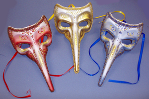Bird Style Half Face Glitter Masquerade Ball Mask