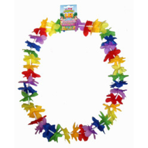 LED Flashing Multi Coloured Hawaiian Lei- Flow Necklaces