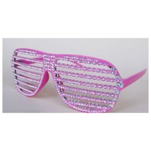 Shutter Shades - Pink Diamante Style