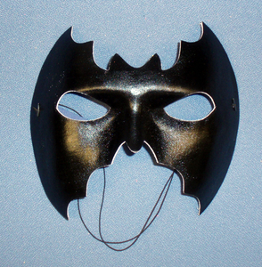 Velvet Face Bat Mask in Black
