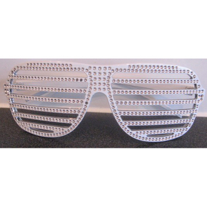 Shutter Shades - White Diamante Style