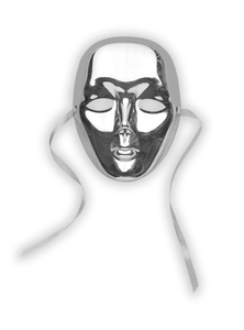 Silver Full Face Phantom Masquerade Mask