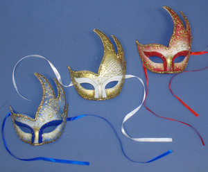 Half Face Glitter Masquerade Ball Mask