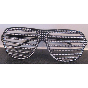 Shutter Shades - Black Diamante Style