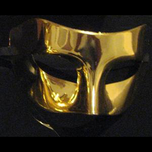 Gold Half Face Masquerade Mask