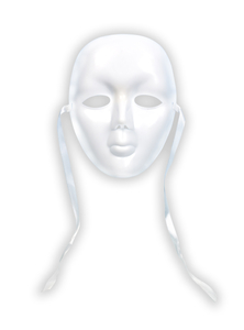 White Full Face Phantom Masquerade Mask